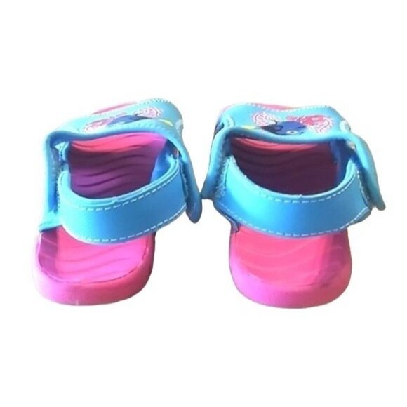Disney Finding Dory Kids Open Toe Sandals Blue Pink Size 10 - Picture 6 of 8